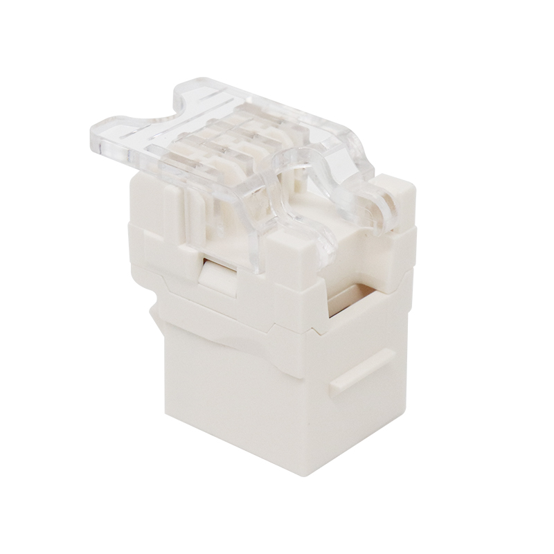 CAT3 RJ11 6P4C 180도 UTP TOOLLESS 키스톤 잭