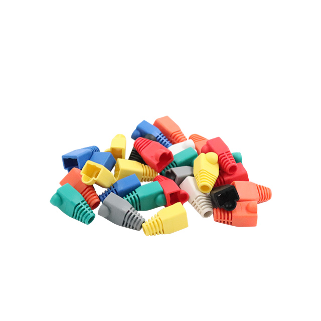 CAT5E CAT6 용 화려한 부드러운 플라스틱 RJ45 모듈 식 플러그 부츠