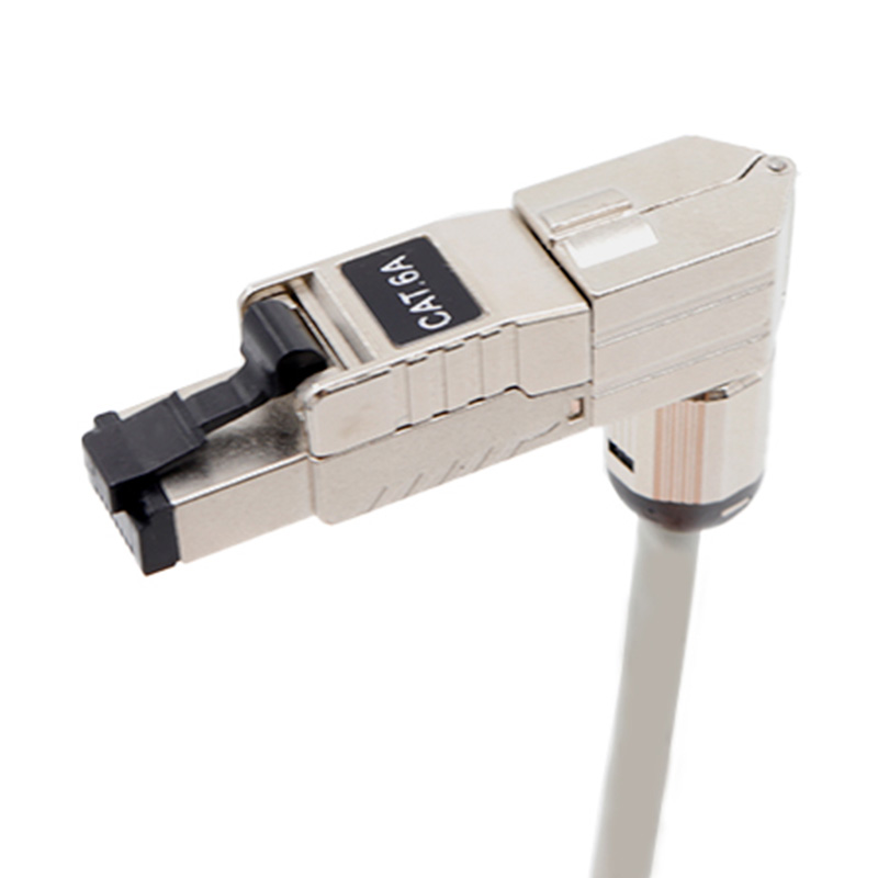 CAT6A STP 90도 툴리스 네트워크 모듈